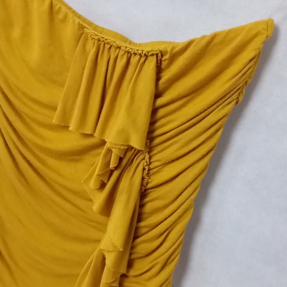 ING Ruched Ruffled Tube Top Size Small - Picture 2 of 6